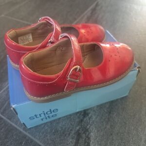 Stride Rite Girls' Red Patent Mara Mary Jane Shoes Size 10M